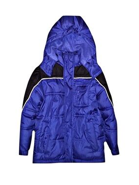 TIMBER Boy's Blue, Black And White Winter Coat Size Small 4